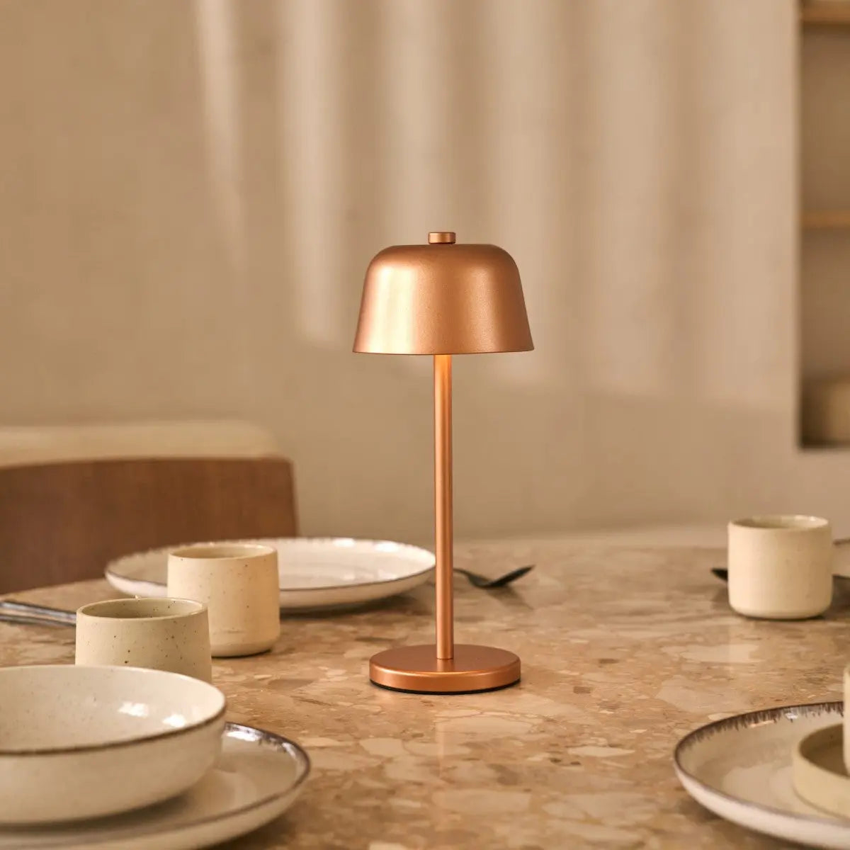 Anton Copper Rechargeable Table Lamp | Stylish & Cordless Lighting-3