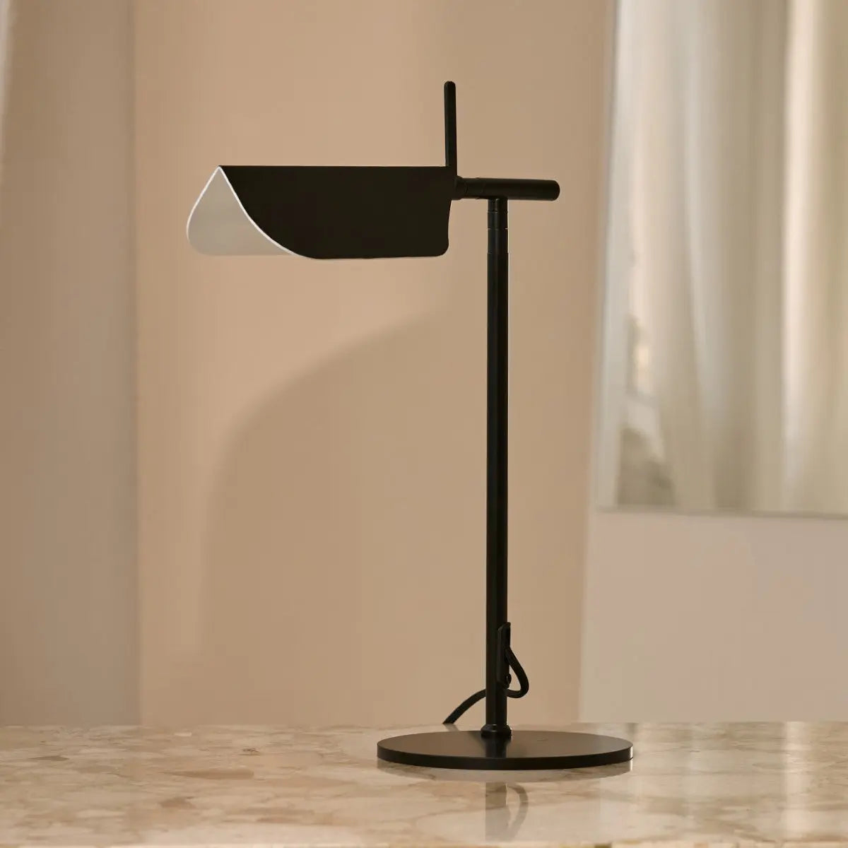 Marcello Black Metal Dresser Lamp – Modern Scandinavian Design-0