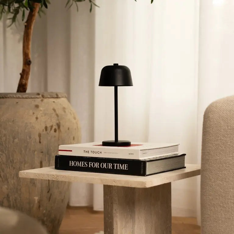 Anton Black Rechargeable Table Lamp | Stylish & Cordless Lighting-1