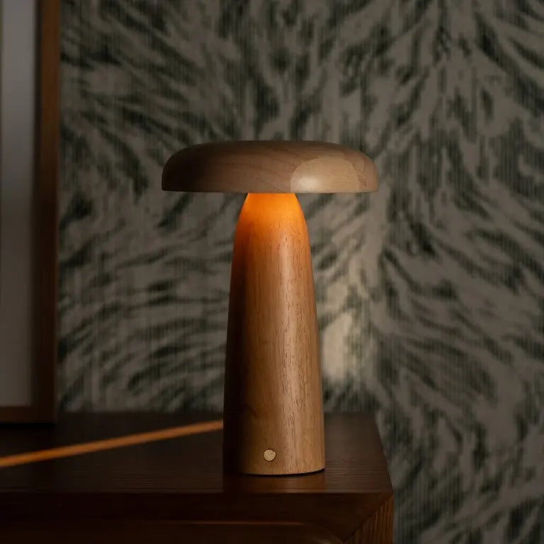 Lennart Wooden Table Lamp – Rechargeable, Dimmable & Cordless Lighting-2