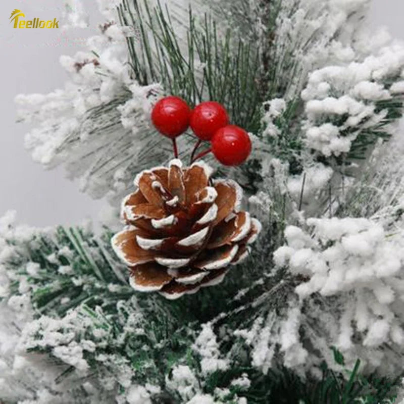 Pine Needles Christmas Tree with Hanging Sticks-1