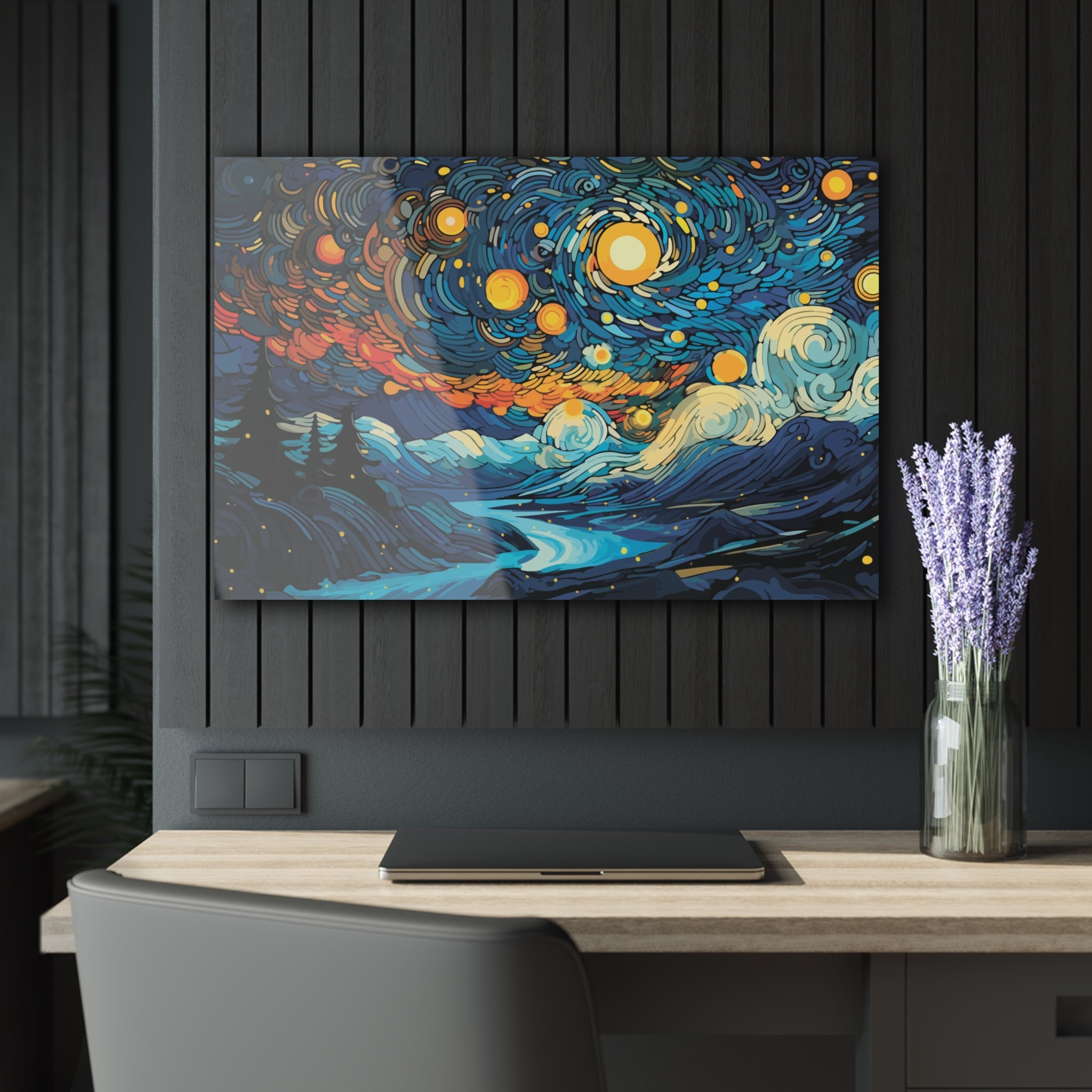 Tempered glass wall art Vincent van Gogh