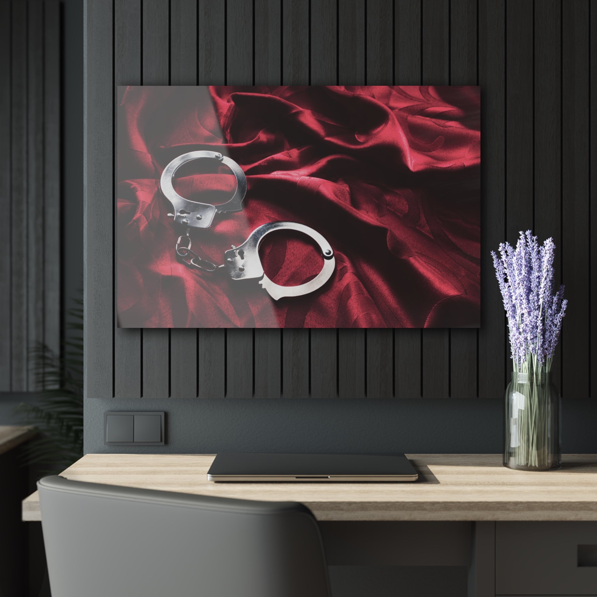 Tempered glass wall bdsm art, home decor