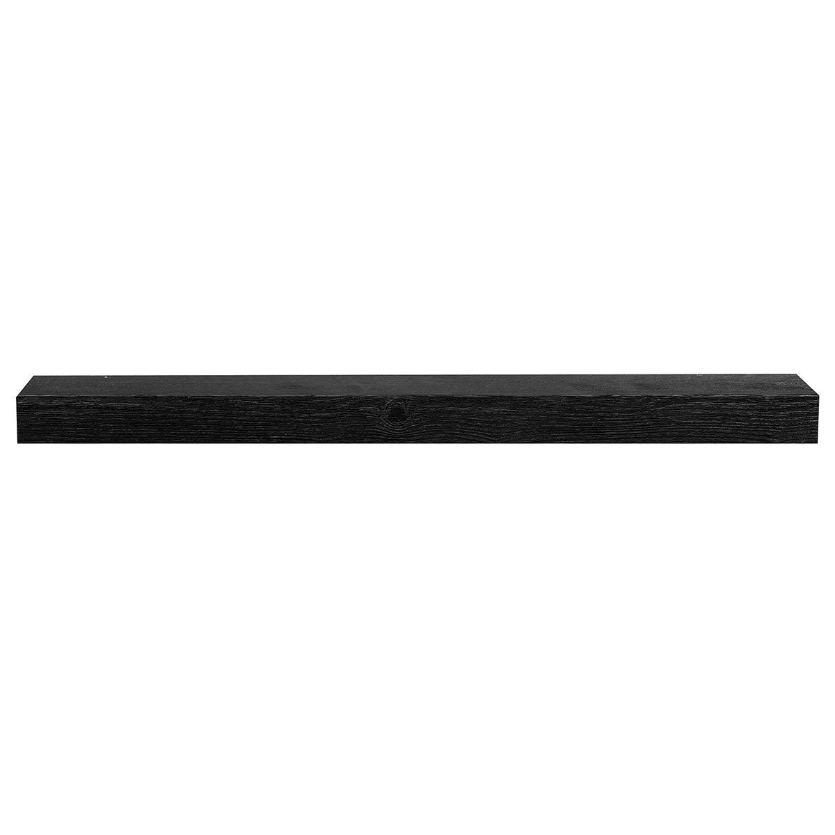 Textured Solid Floating Timber Fireplace Mantel Shelf