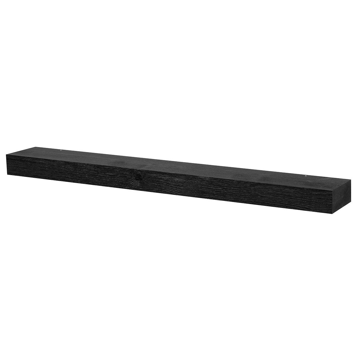 Textured Solid Floating Timber Fireplace Mantel Shelf