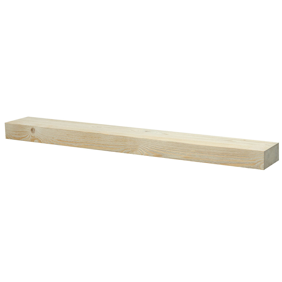Textured Solid Floating Timber Fireplace Mantel Shelf
