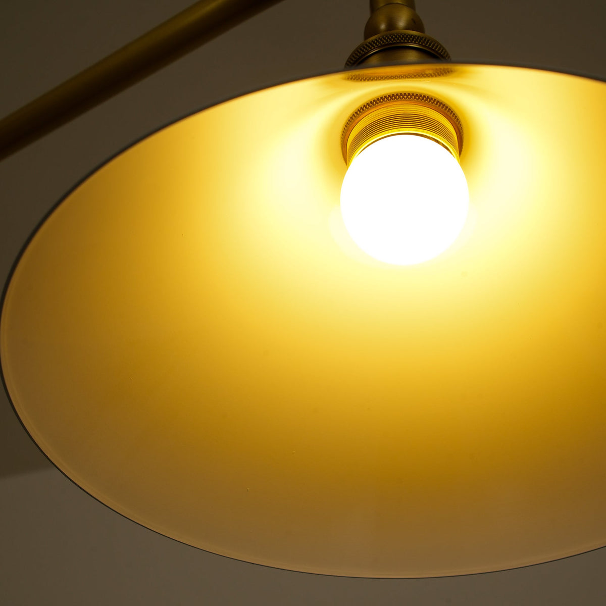 Brass Two-Head Pendant Light with Ceramic Shades | Kitchen Island Fixture