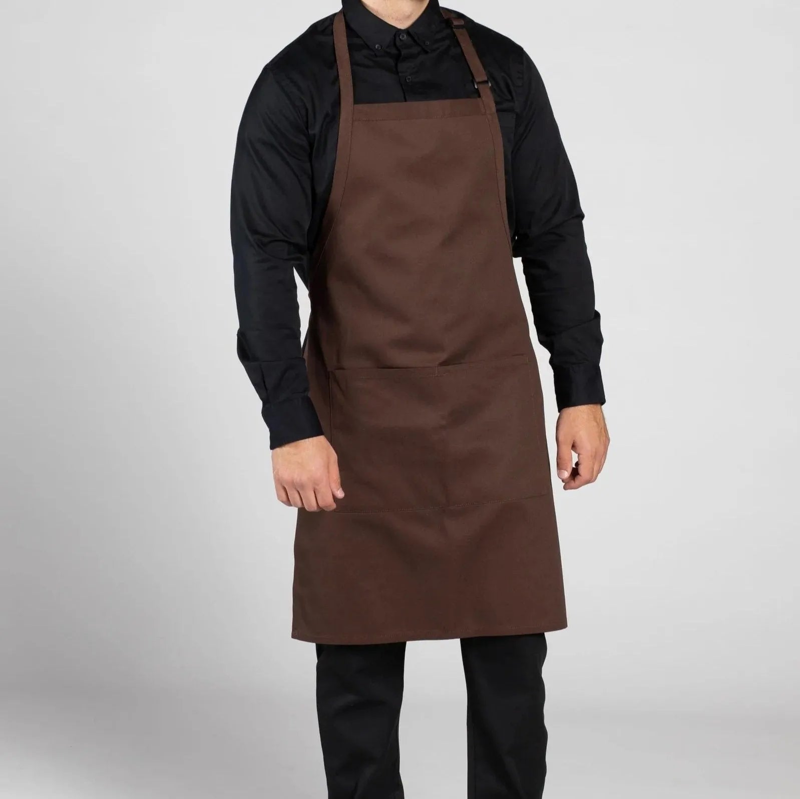 Twill Cotton Blend Adjustable Butcher Aprons 2 PK-4