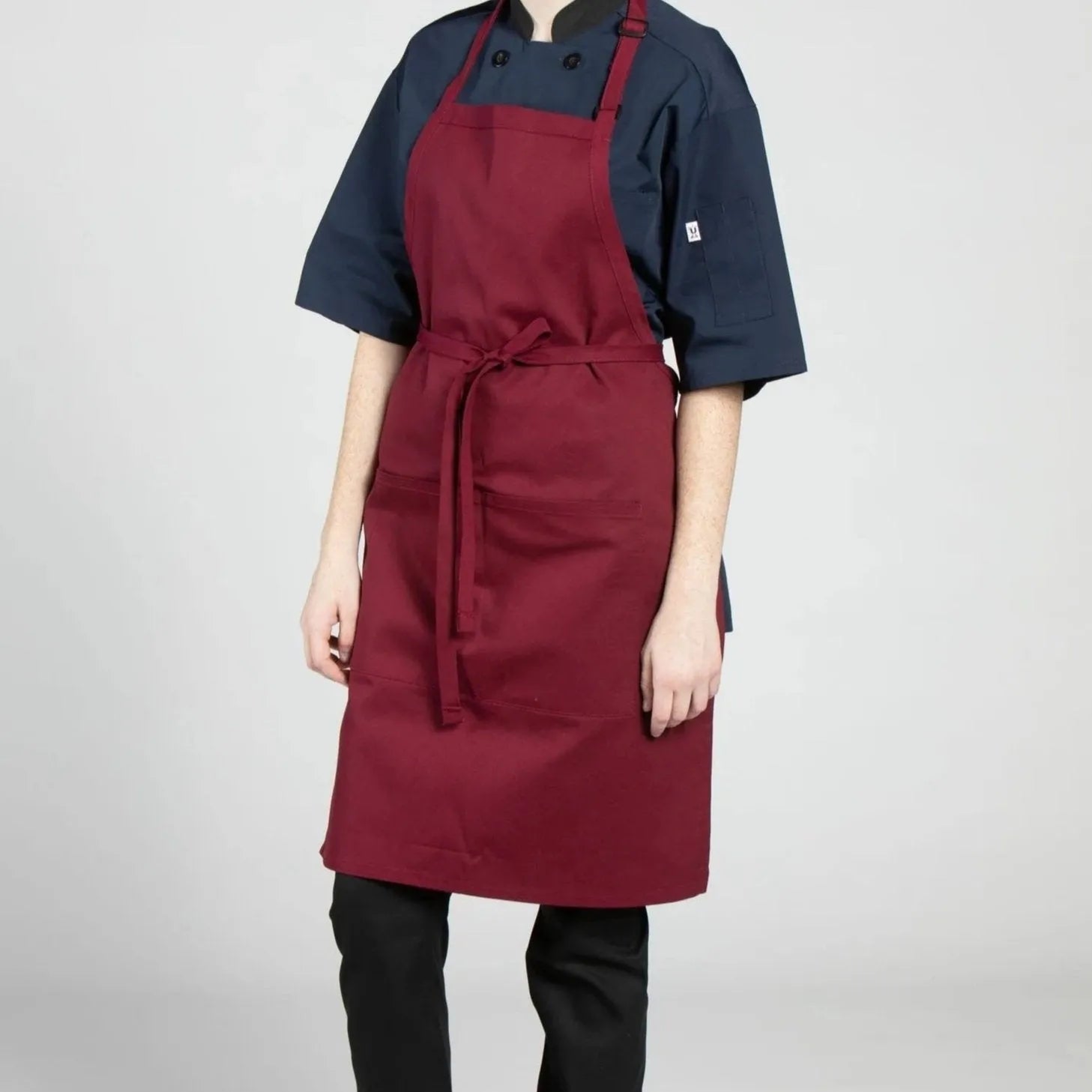 Twill Cotton Blend Adjustable Butcher Aprons 2 PK-1