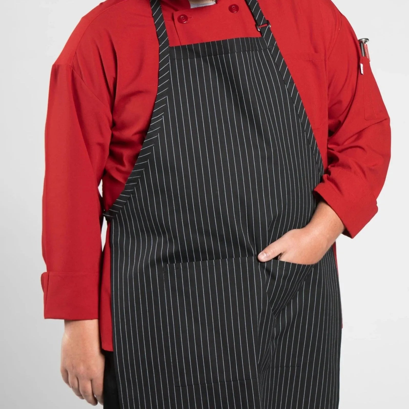 Twill Cotton Blend Adjustable Butcher Aprons 2 PK-5