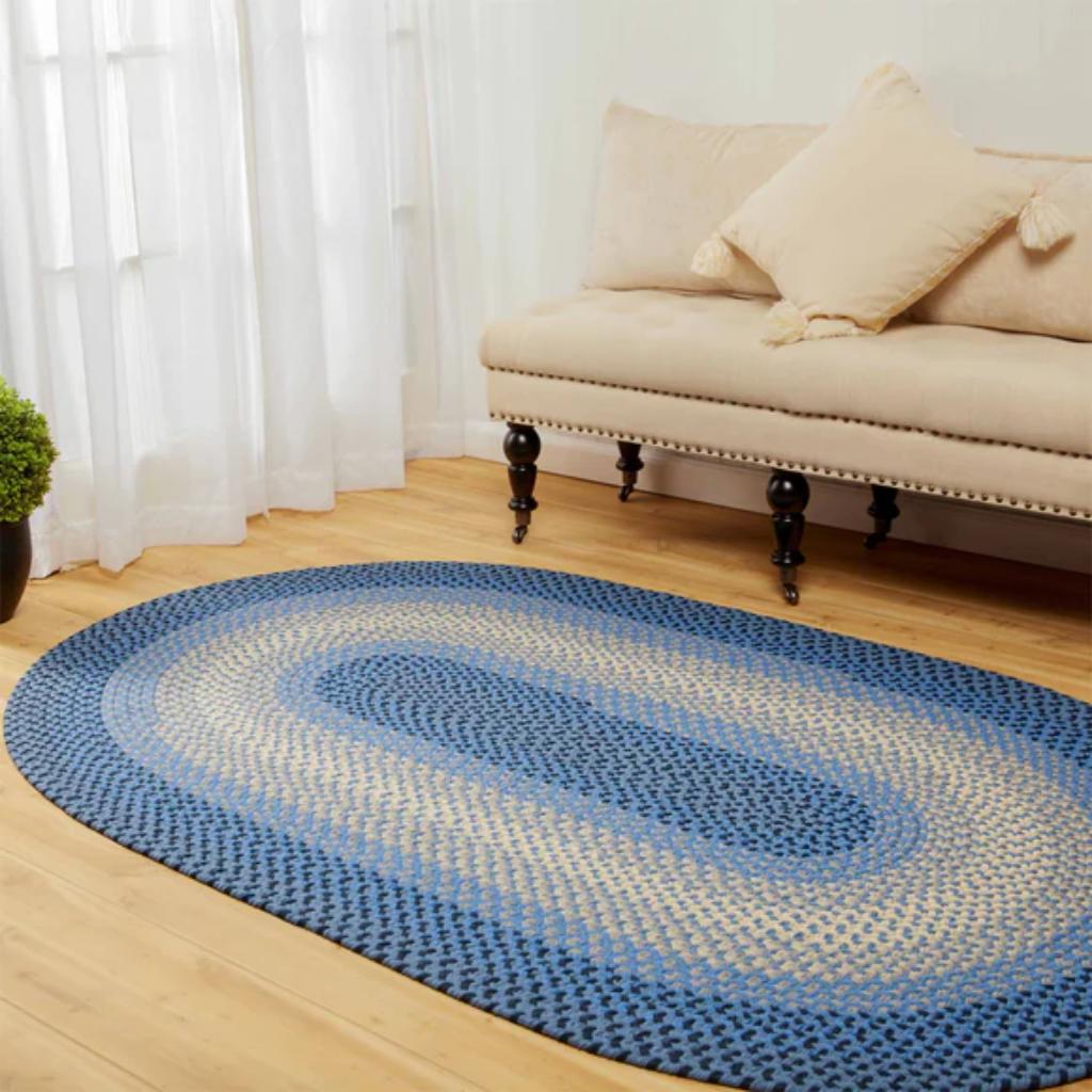 Twin River Braided Oval Reversible Outdoor Rugs