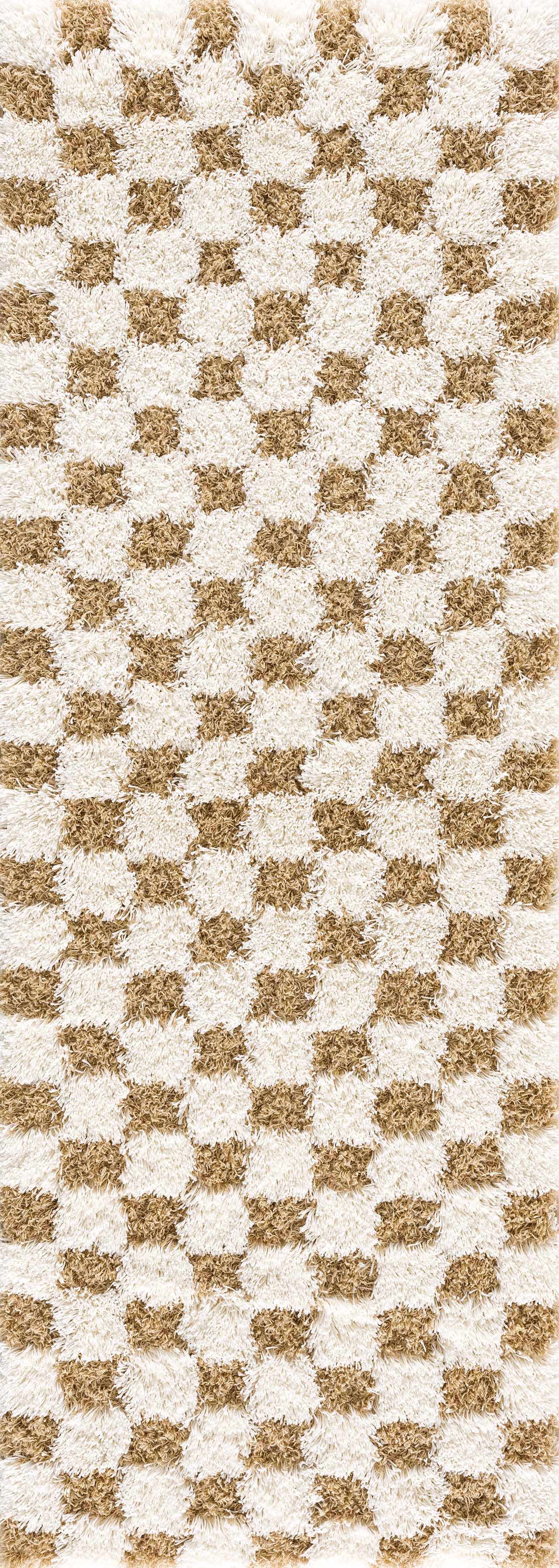 Atira Mustard Checkered Area Rug-5