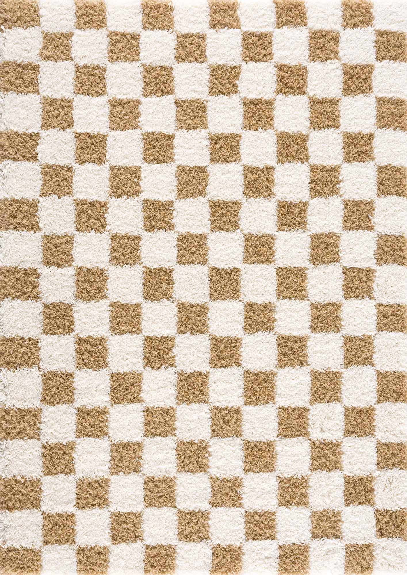 Atira Mustard Checkered Area Rug-1