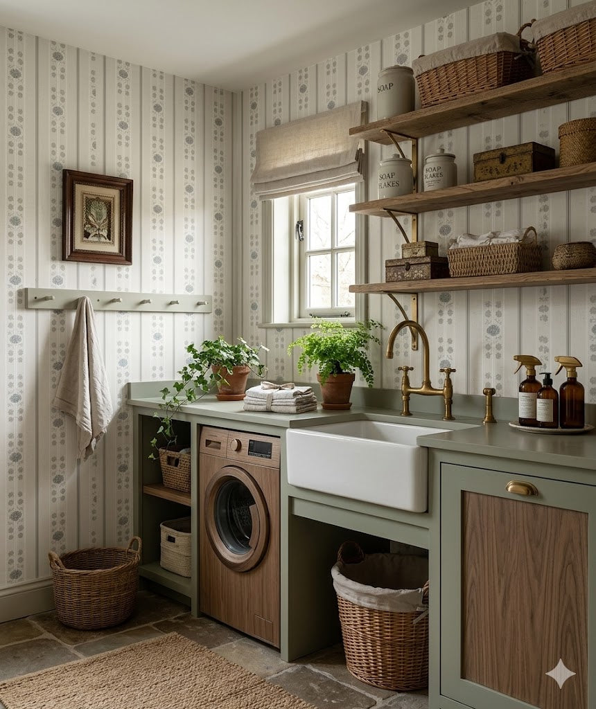 Geranium Wallpaper by Veronica Larrain
