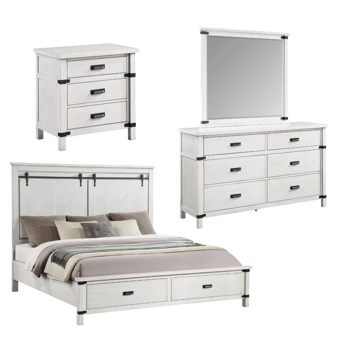 Loretta Modern Style 4 Pc Queen Bedroom Set-0