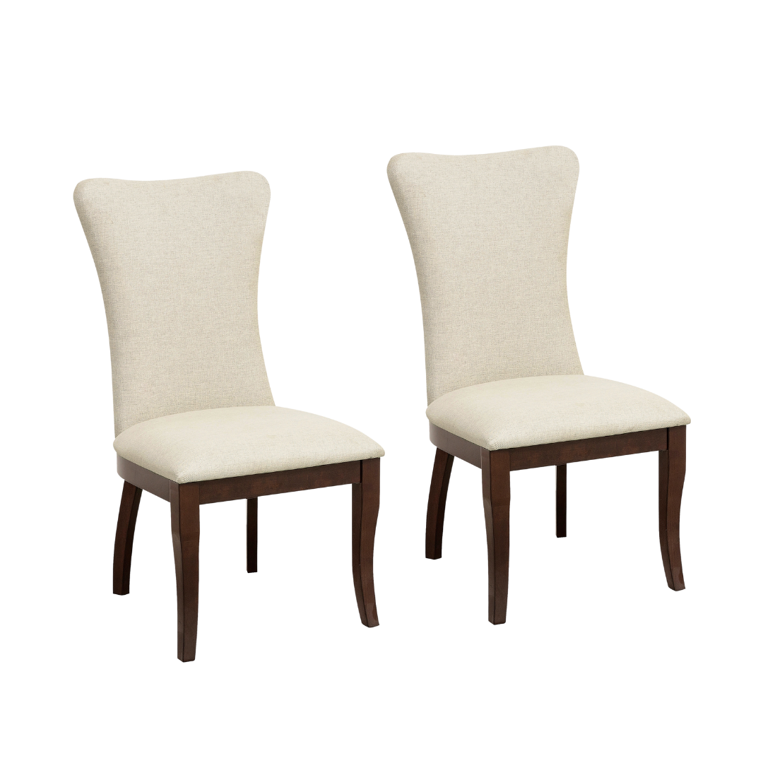 Set of 2 Modern Traditional Side Chairs-0