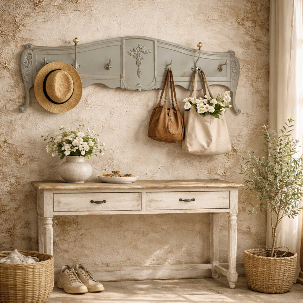 6-HOOK WALL MOUNTED COAT RACK