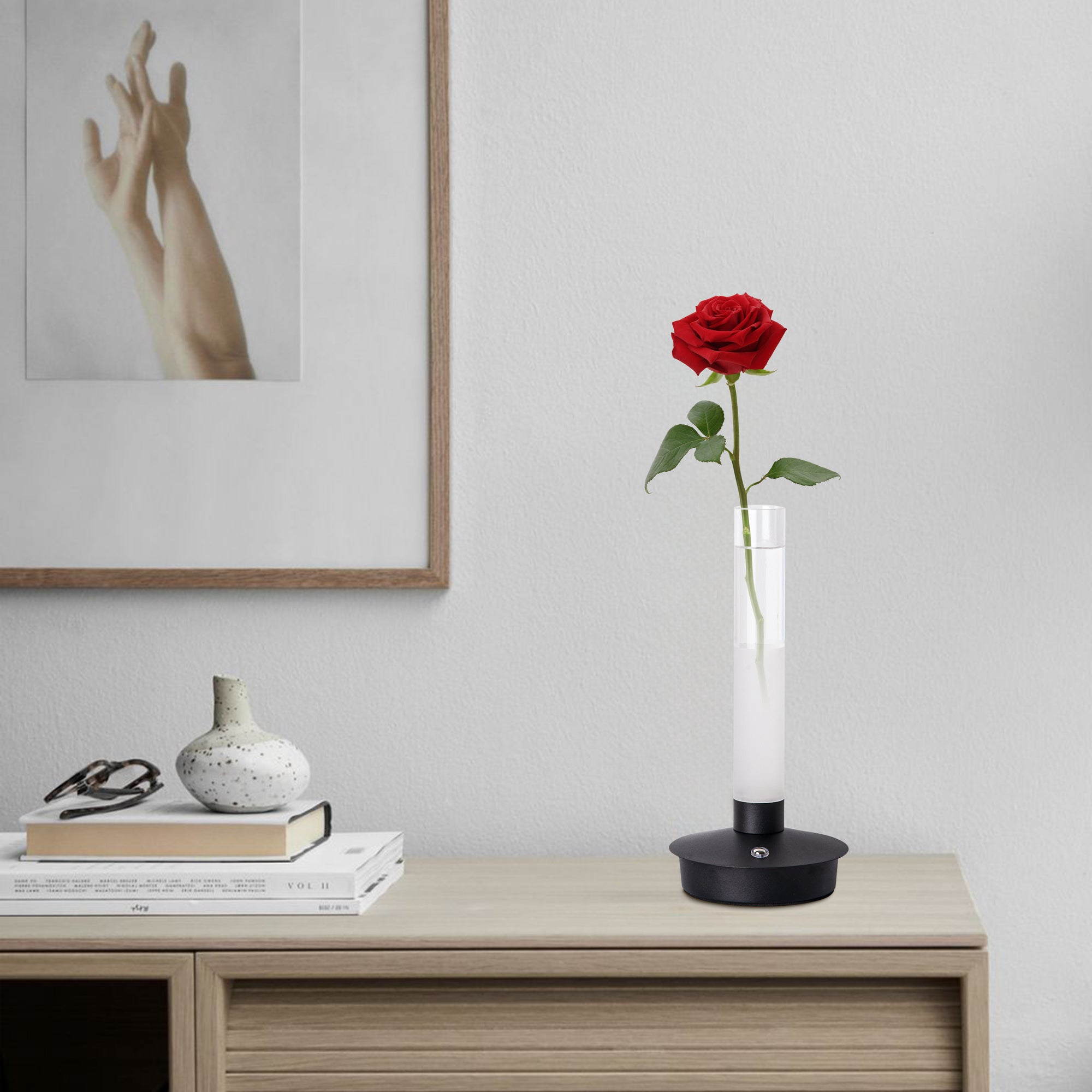 Minimalist Glass Vase lamp-4