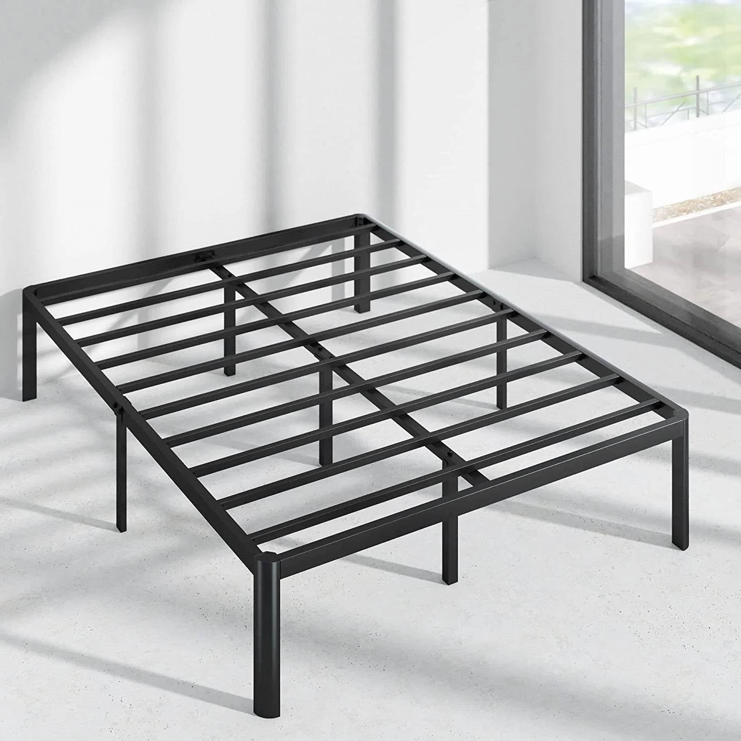 King Metal Platform Bed Frame with Rounded Legs 700 lbs Weight Capacity-3