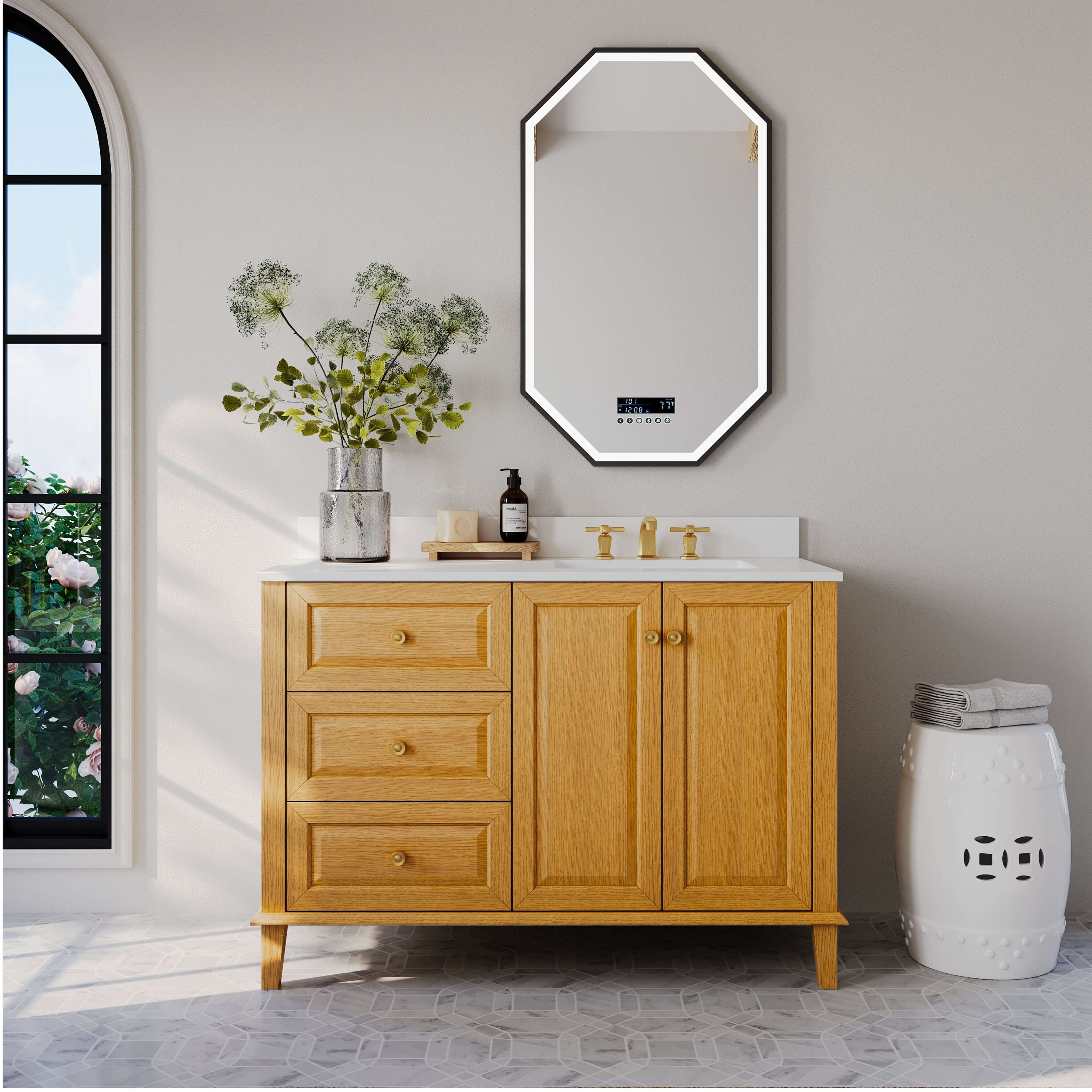 Hannah Bathroom Vanity Collection in Sienna Finish