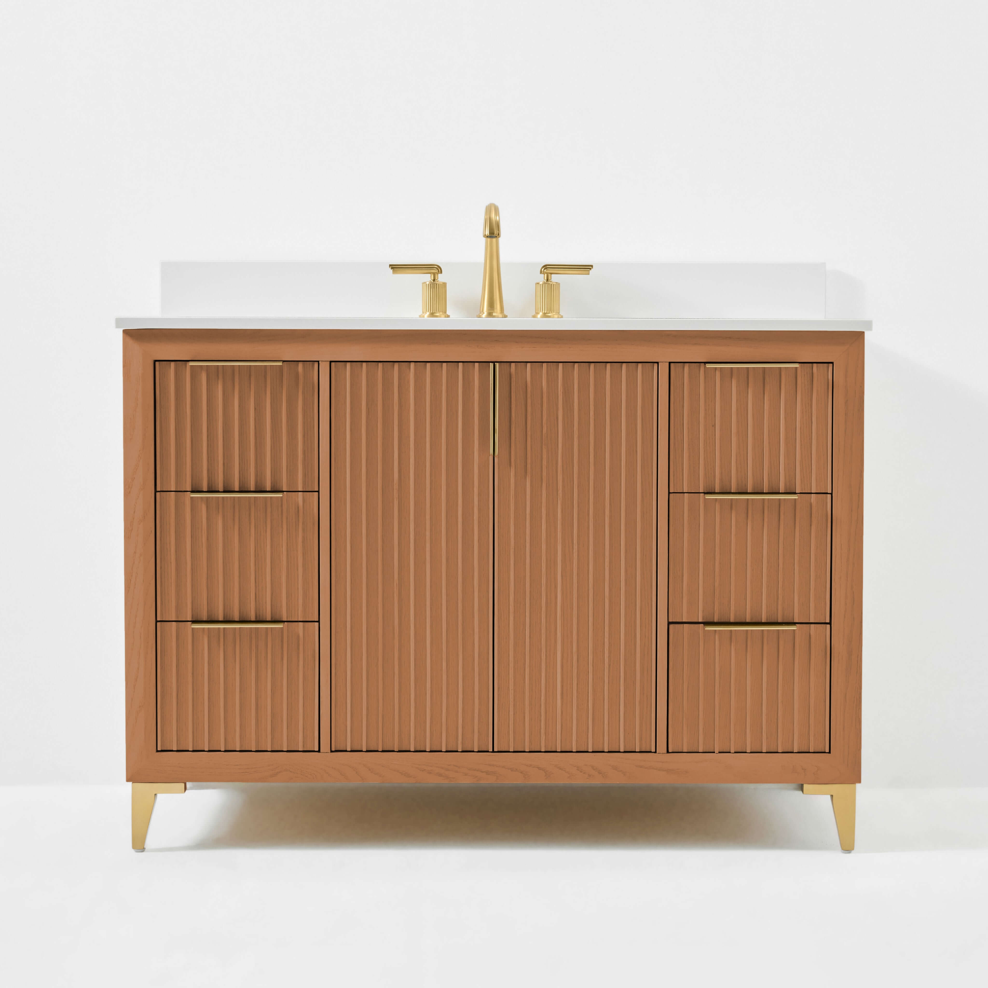Turlington Bathroom Vanity Collection in Sienna Finish