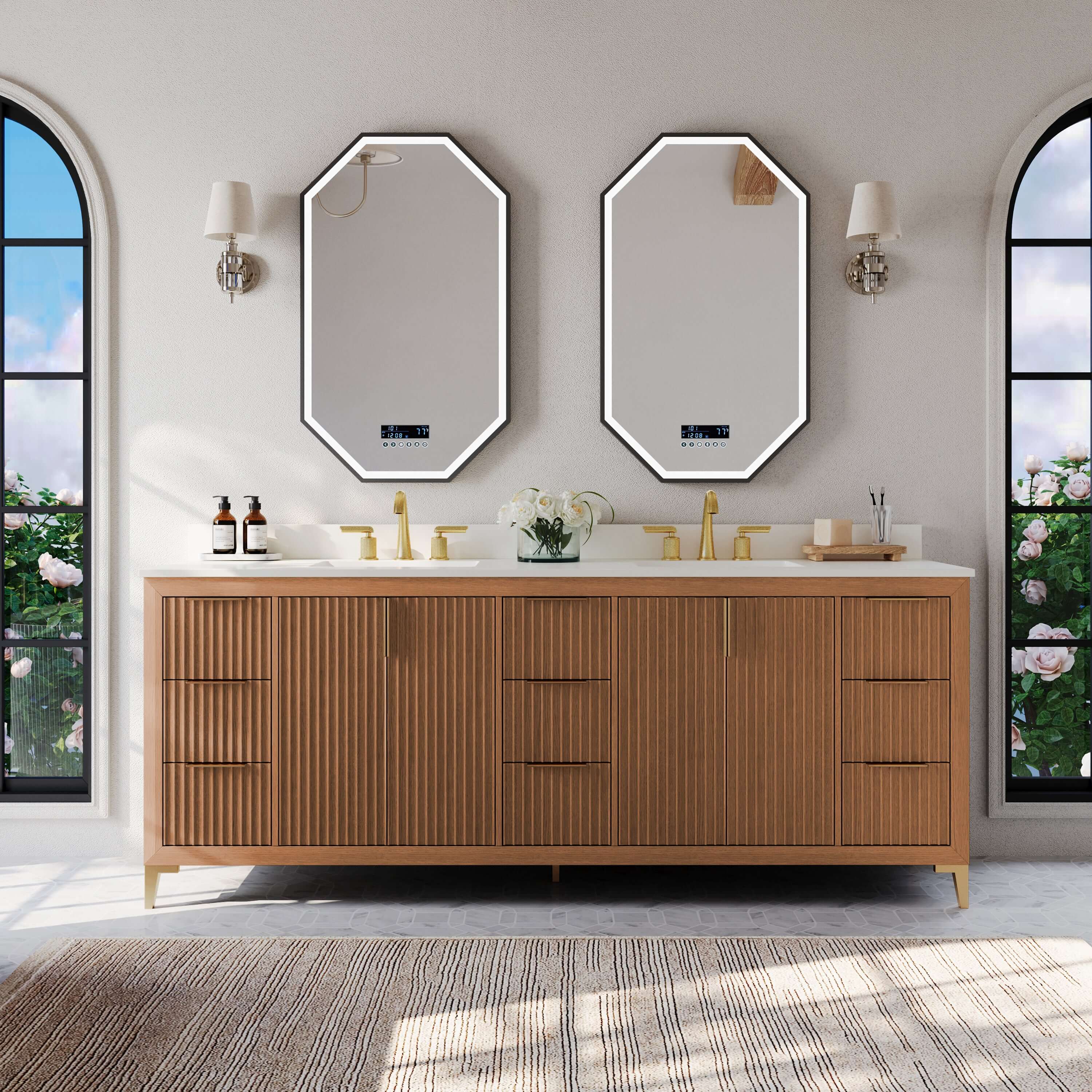 Turlington Bathroom Vanity Collection in Sienna Finish