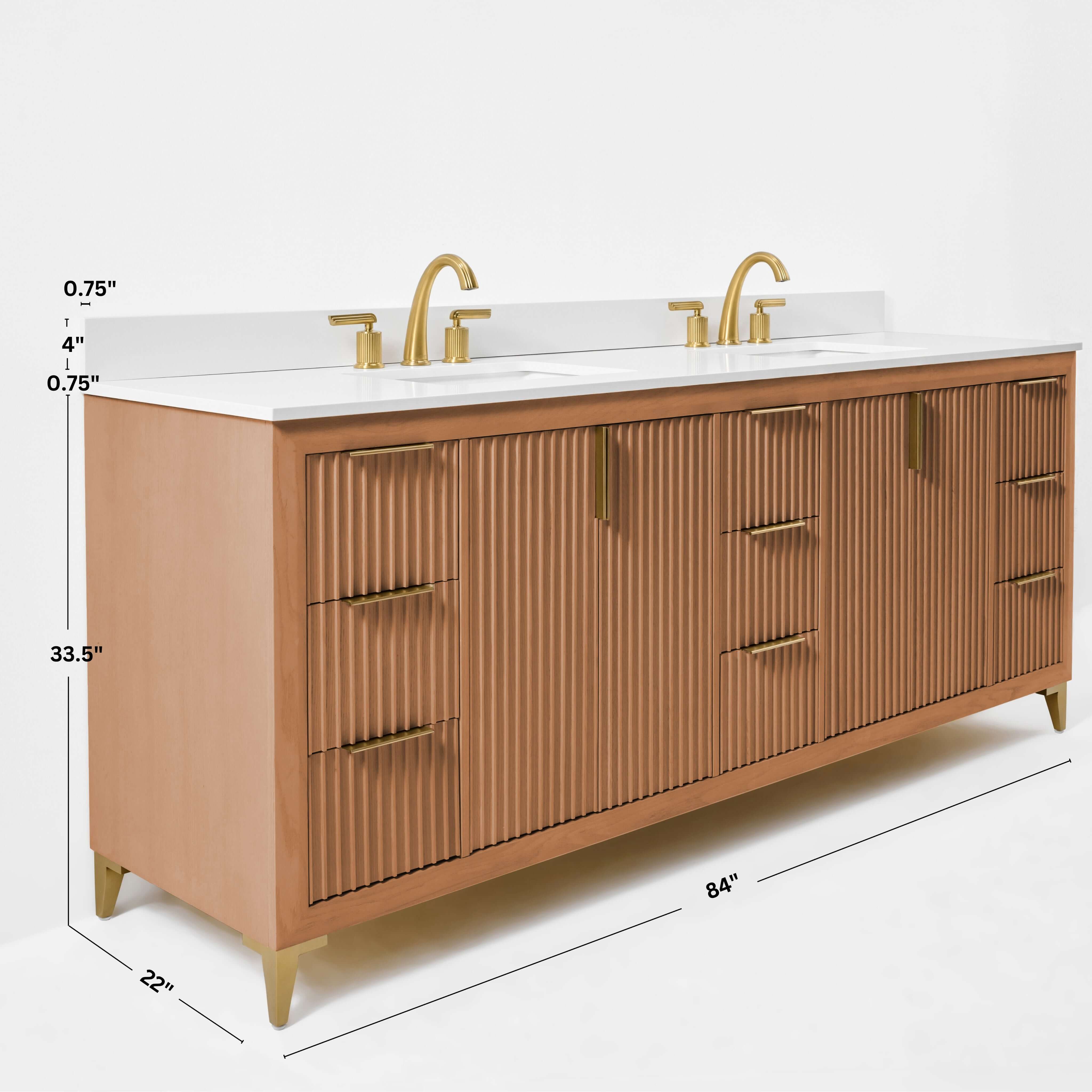 Turlington Bathroom Vanity Collection in Sienna Finish