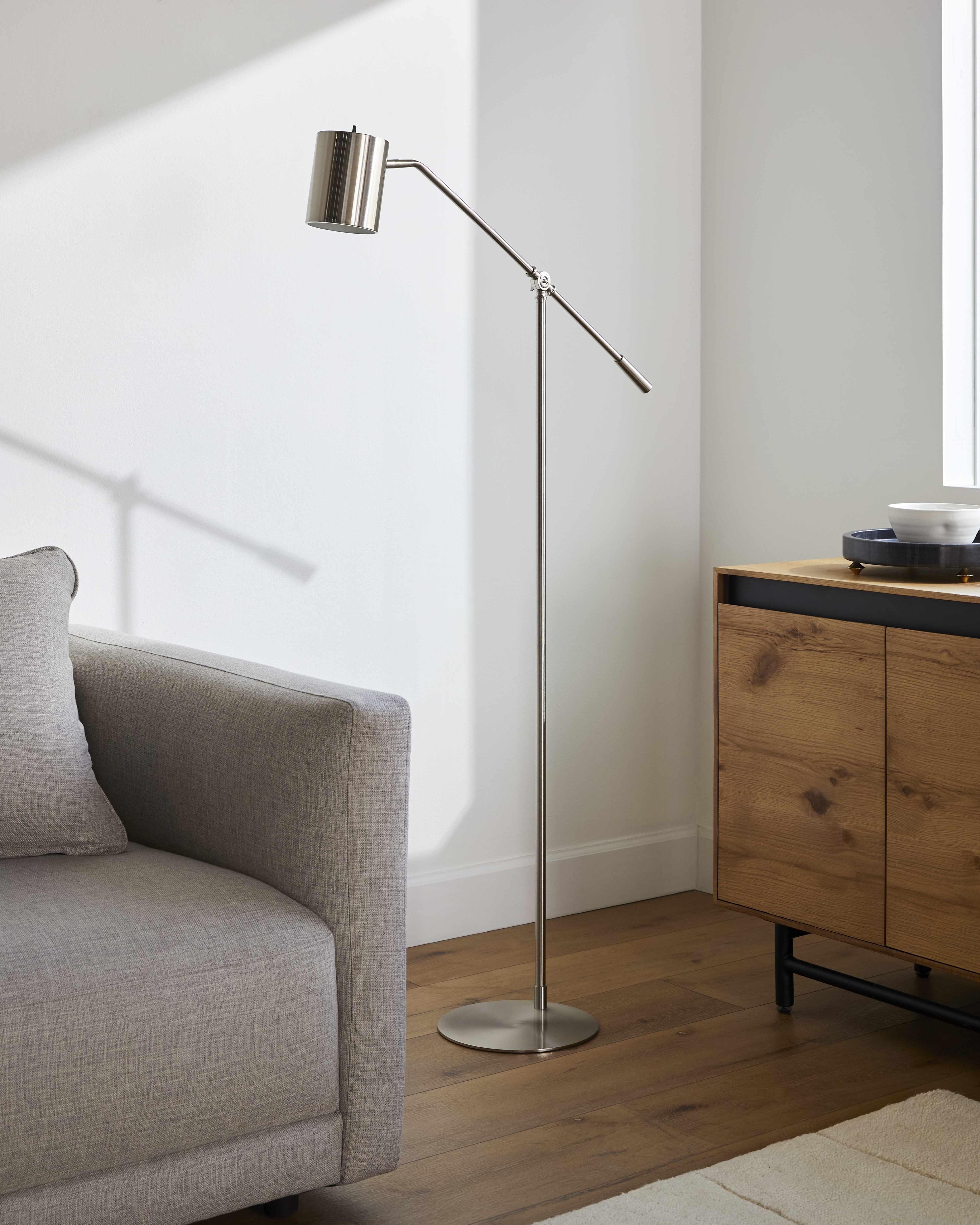 Vyazovaya Silver Gray Floor Lamp - PRHOMZ