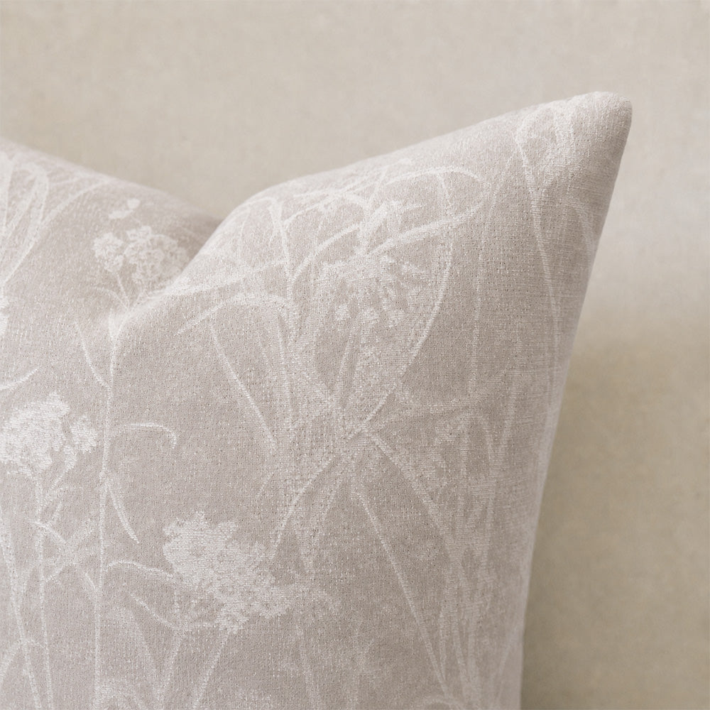 Vale Subtle Botanical Jacquard Pillow Covers