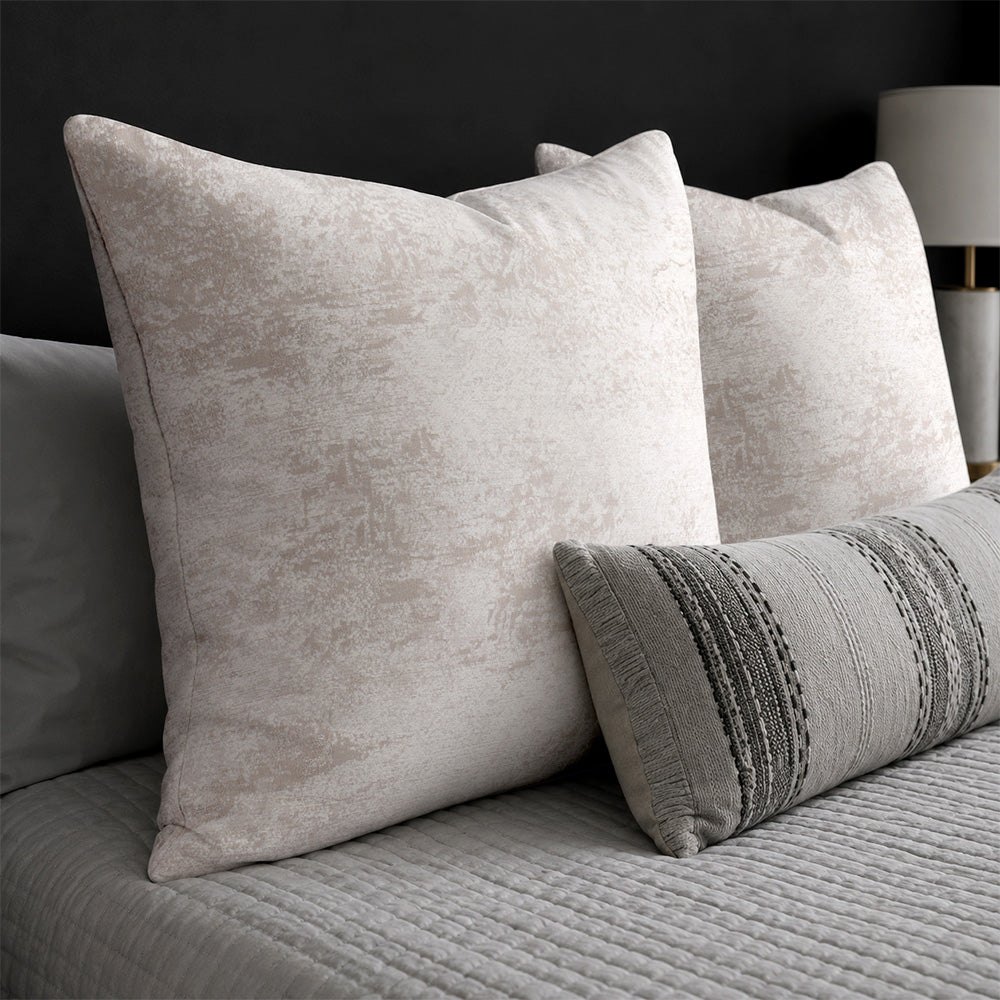 Vale Subtle Botanical Jacquard Pillow Covers