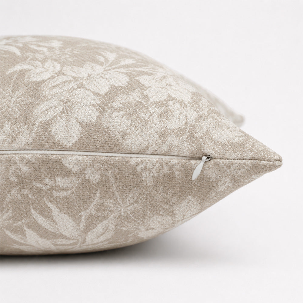 Vale Subtle Botanical Jacquard Pillow Covers