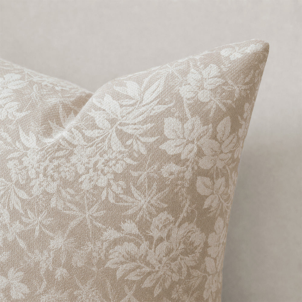 Vale Subtle Botanical Jacquard Pillow Covers