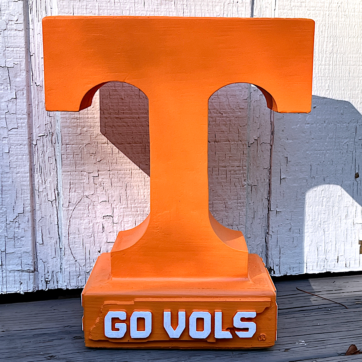 Tennessee Volunteers Power T Cement Statue for Garden, Patio, and Porch