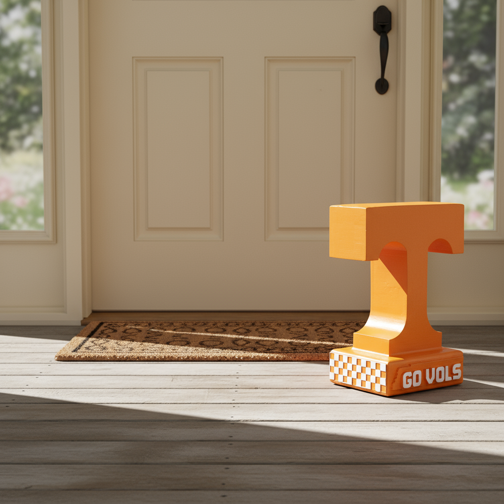 Tennessee Volunteers Power T Cement Statue for Garden, Patio, and Porch