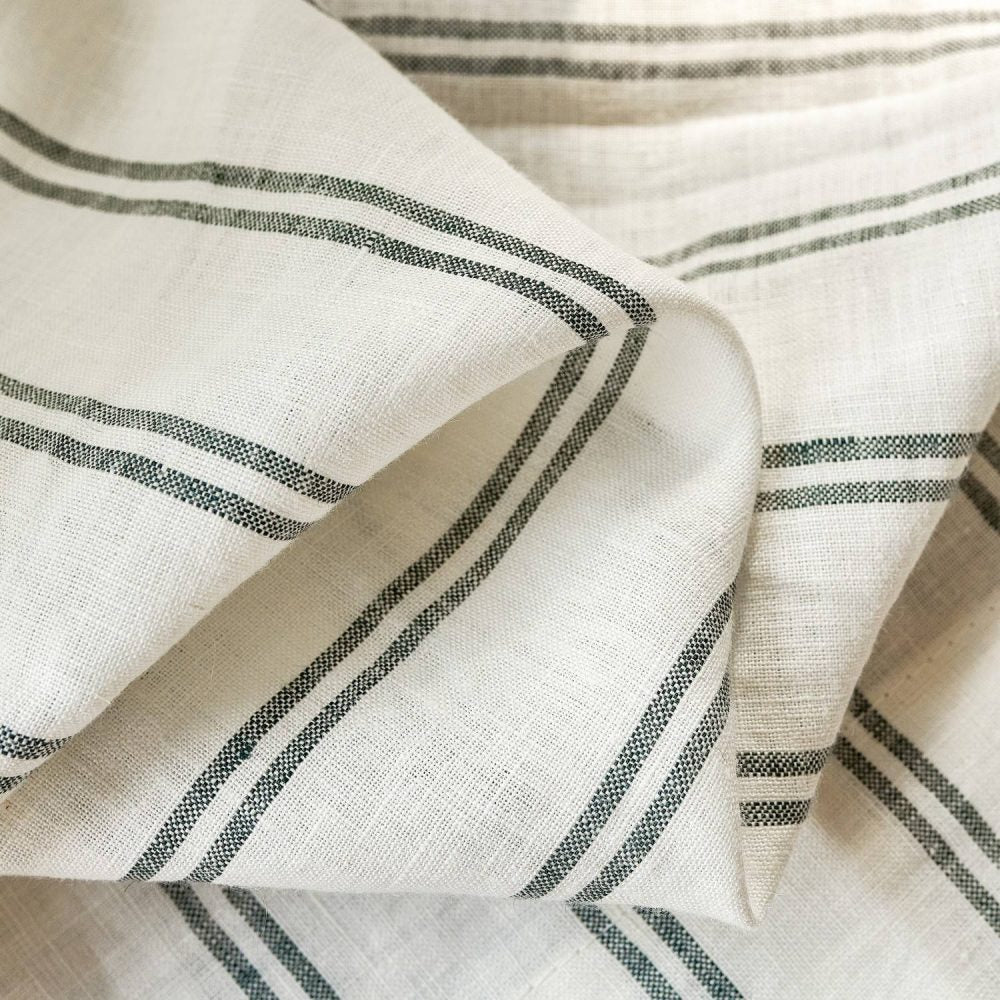 Voss Vertical Striped Pure Linen Curtains