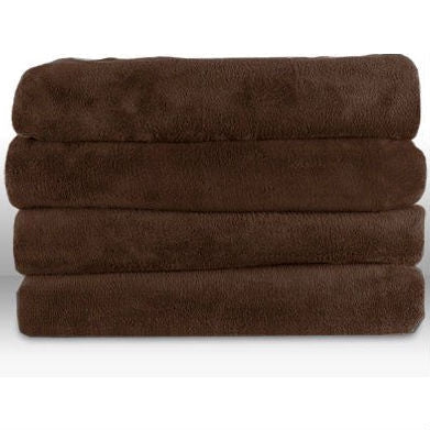 Walnut Brown Cuddle Microplush Heated Electric Warming Throw Blanket-1