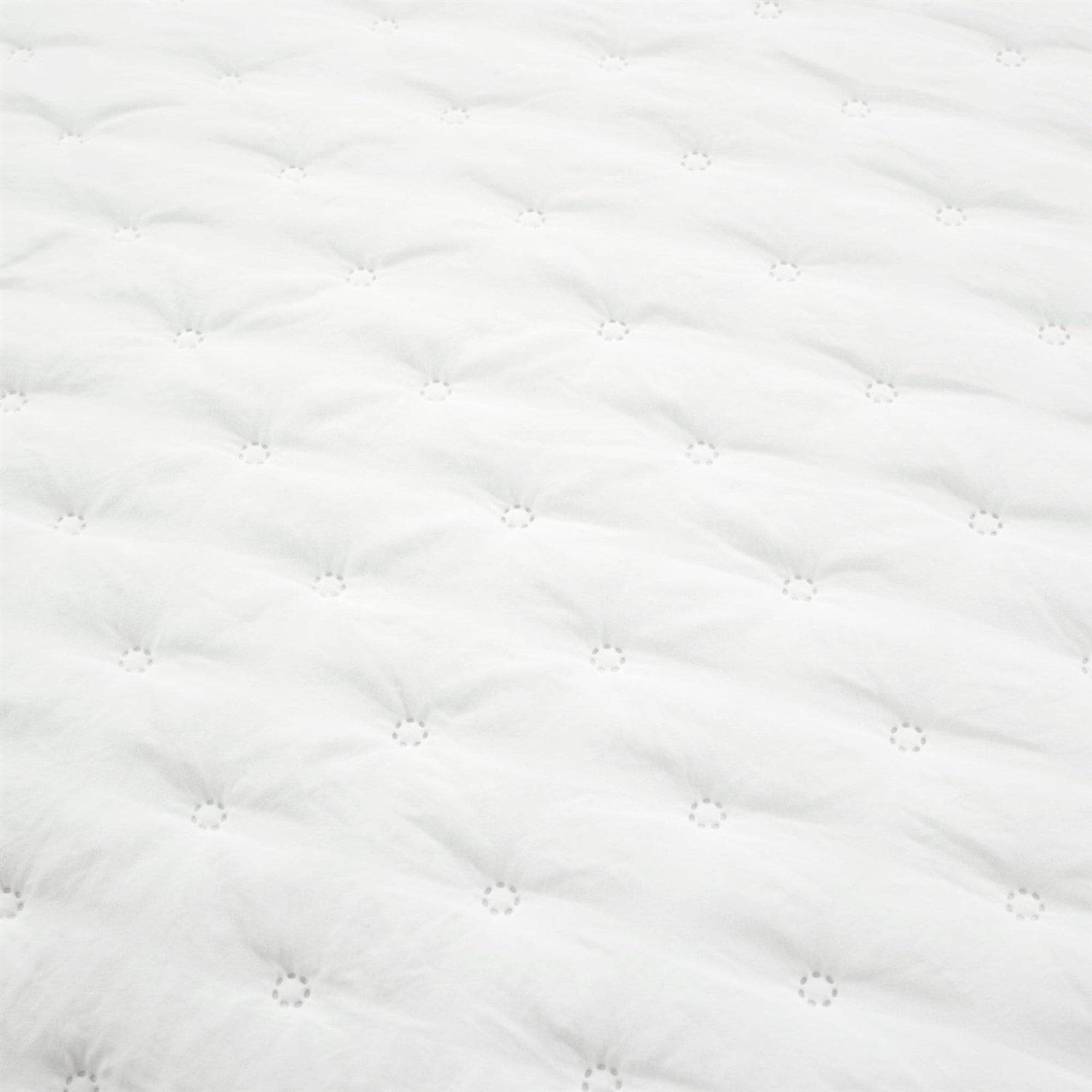 Full/Queen Lightweight White Ruffle Reversible Oversized 3 Piece Quilt Set-2