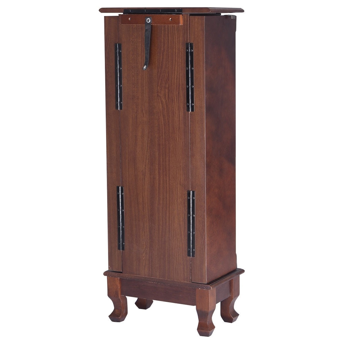 Classic 7-Drawer Jewelry Armoire Wood Storage Chest Cabinet-2