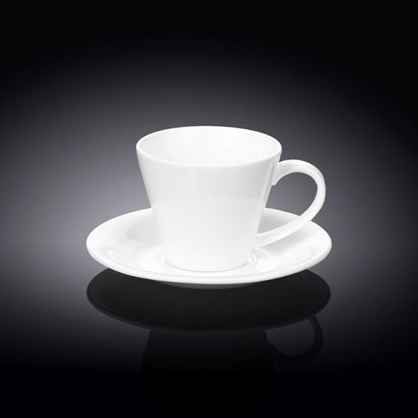 White 6 Oz | 180 Ml Tea Cup & Saucer-1