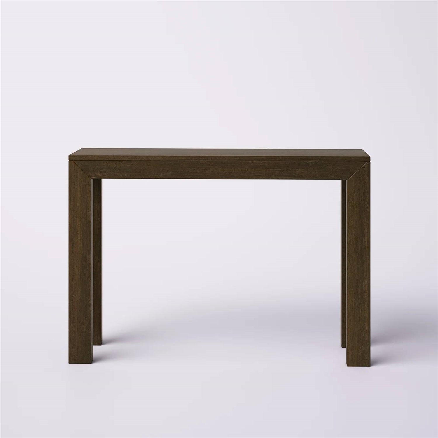 Solid Wood Modern Accent Console Table / Sofa Table in Dark Brown Walnut Finish-1