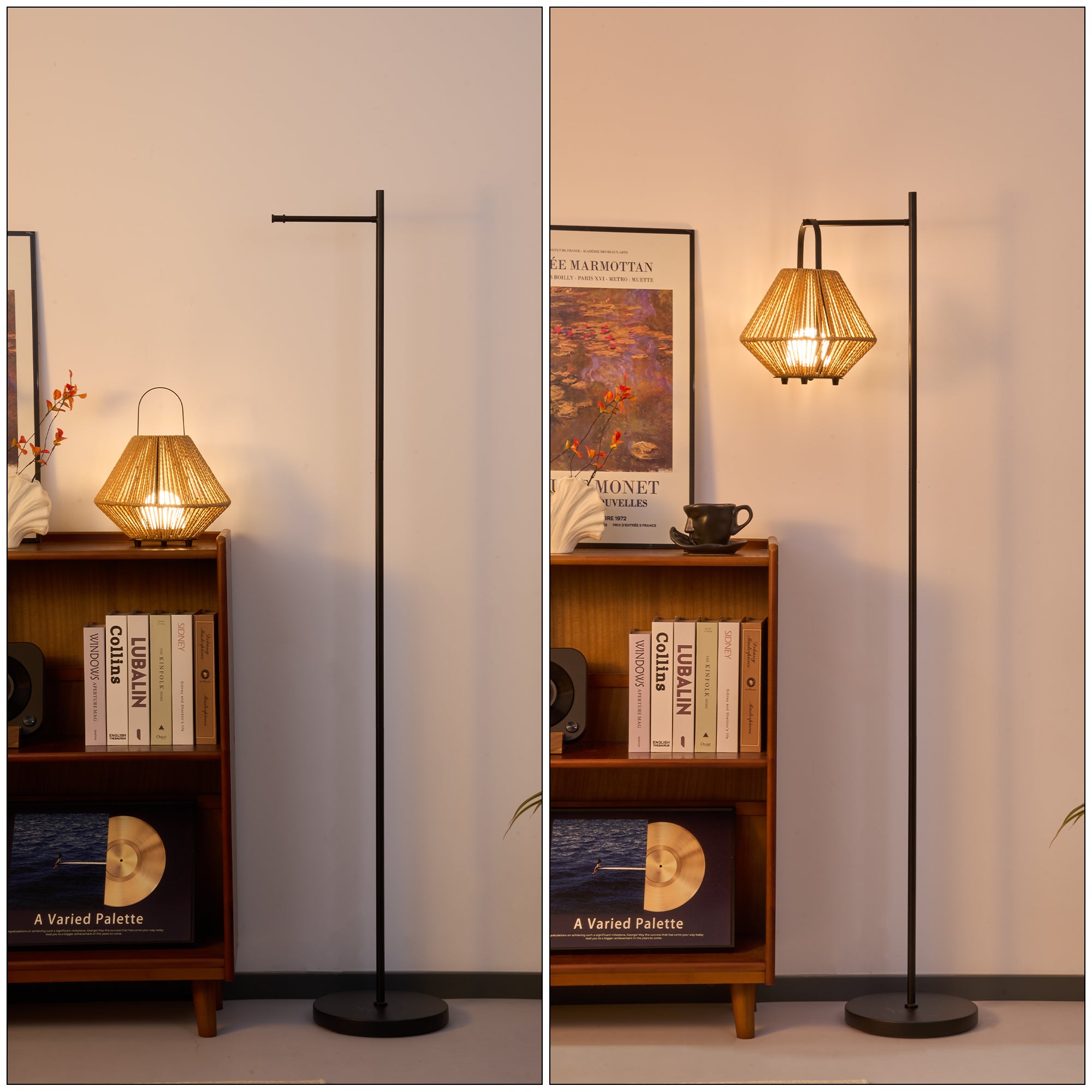 2-in-1 Portable Lantern & Floor Lamp for Indoors & Outdoors-2