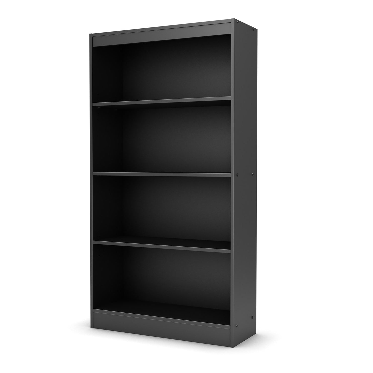 Four Shelf Eco-Friendly Bookcase in Black Finish-0