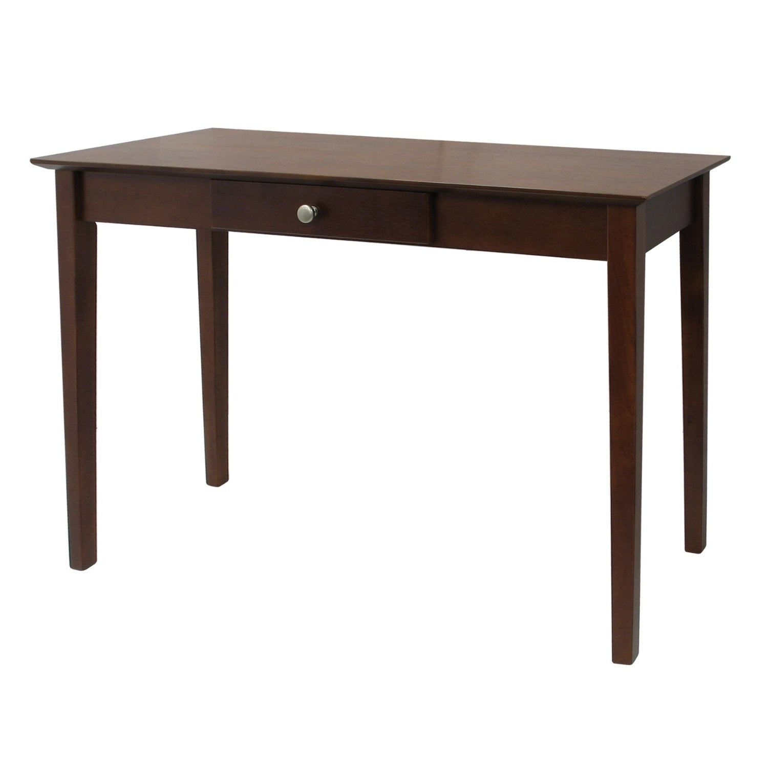 Console Table Laptop Computer Desk Sofa Table in Walnut Finish-0