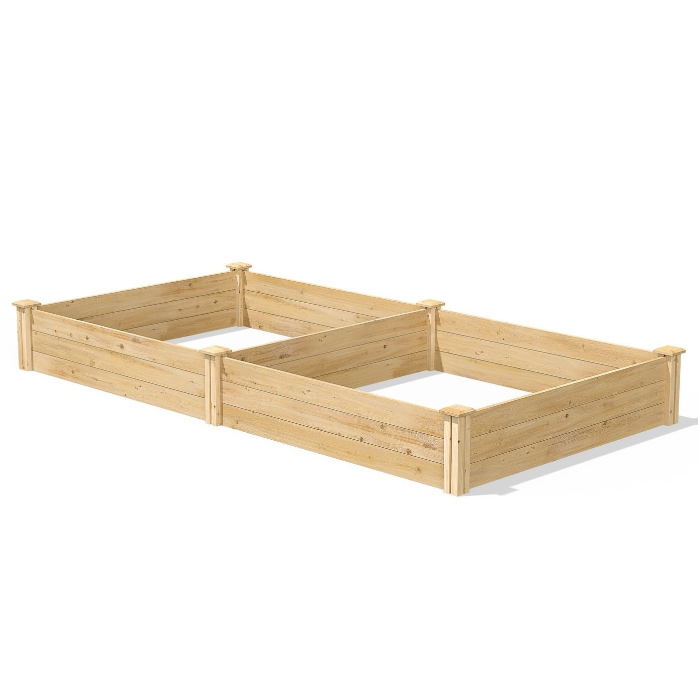 Cedar 4ft x 8ft x 10.5in Raised Garden Bed - Made in USA-1