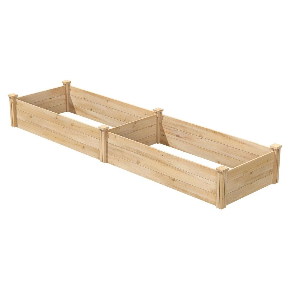 2 ft x 8 ft Cedar Wood Raised Garden Bed - Made in USA-1