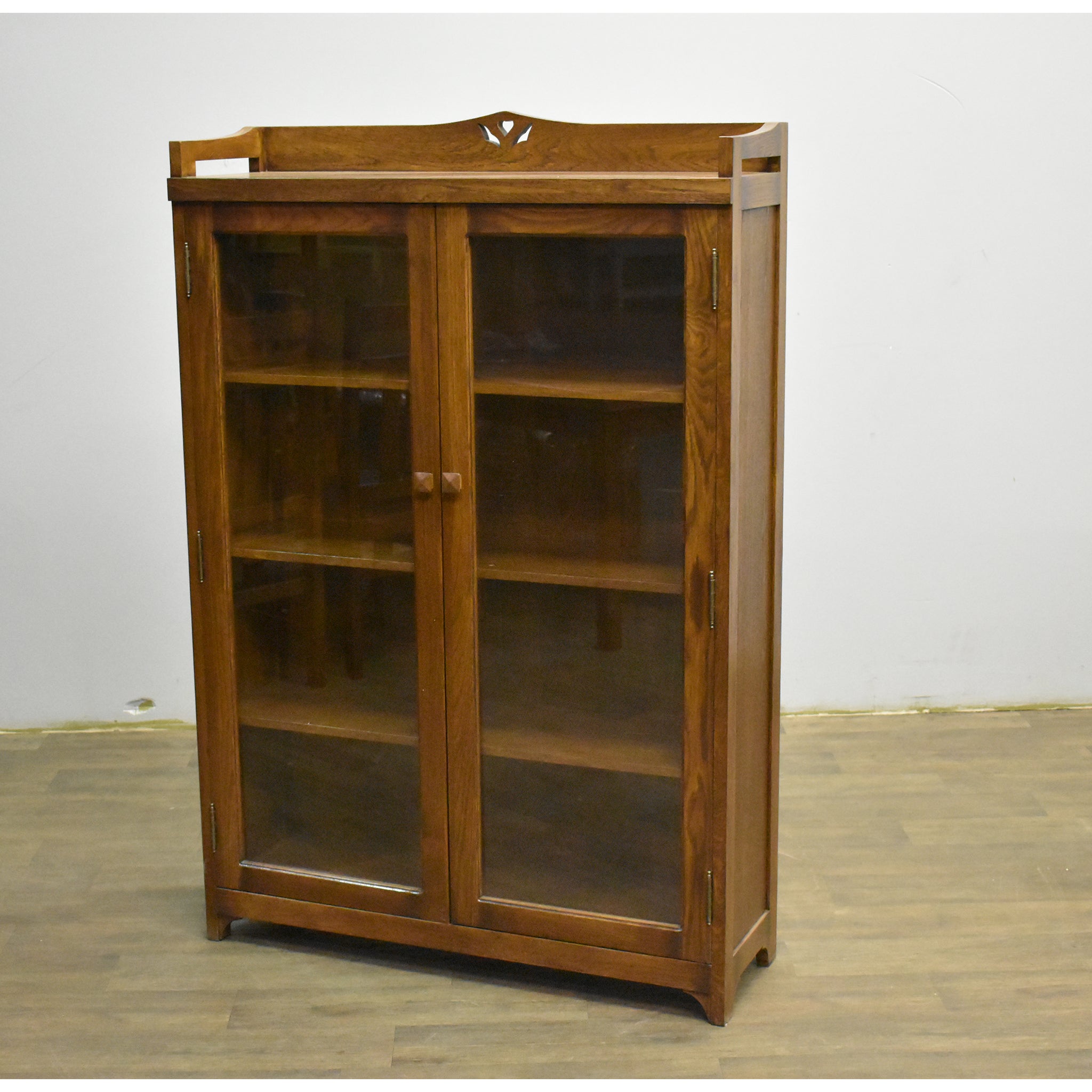 Mission Bookcase / Curio Cabinet - Walnut (W1)