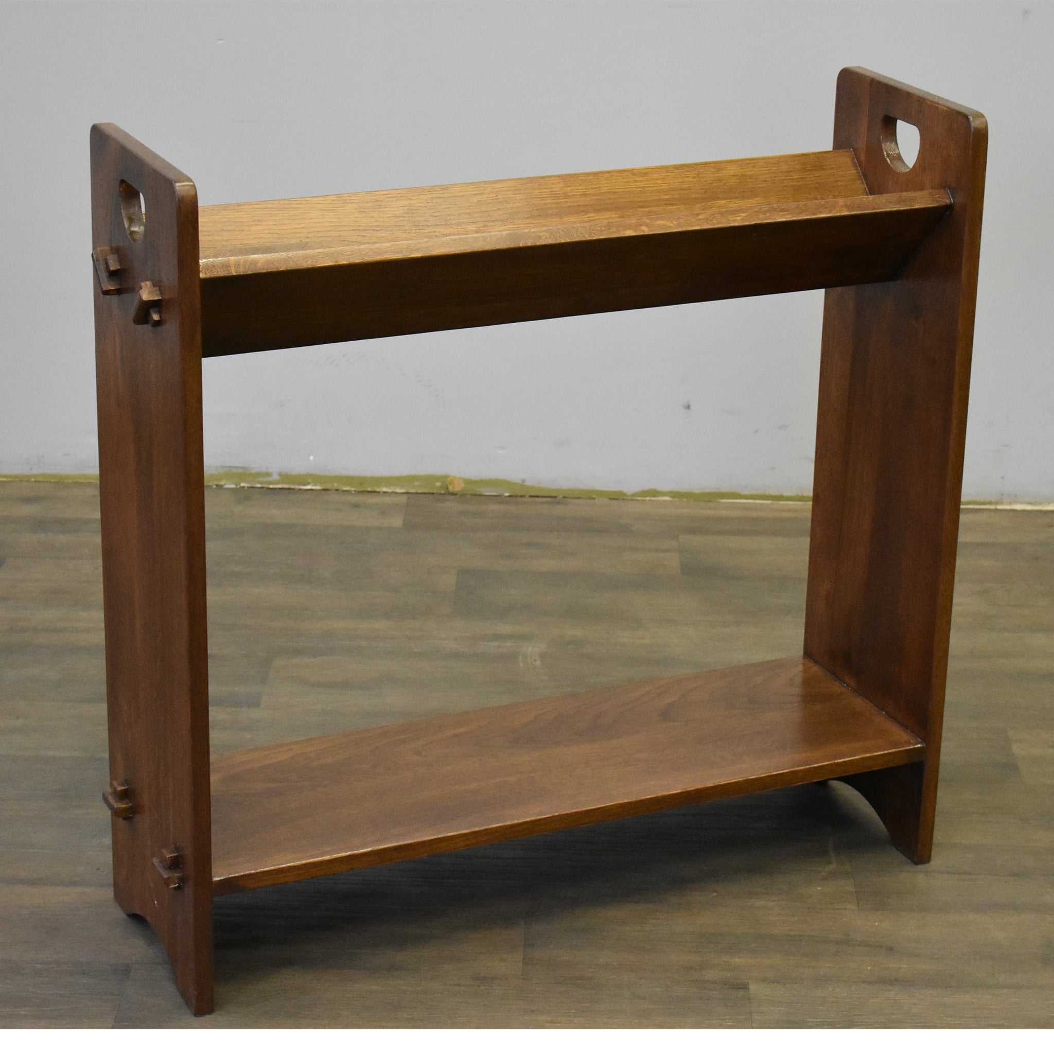 Mission / Arts and Crafts Book and Magazine Stand - Walnut (W1)
