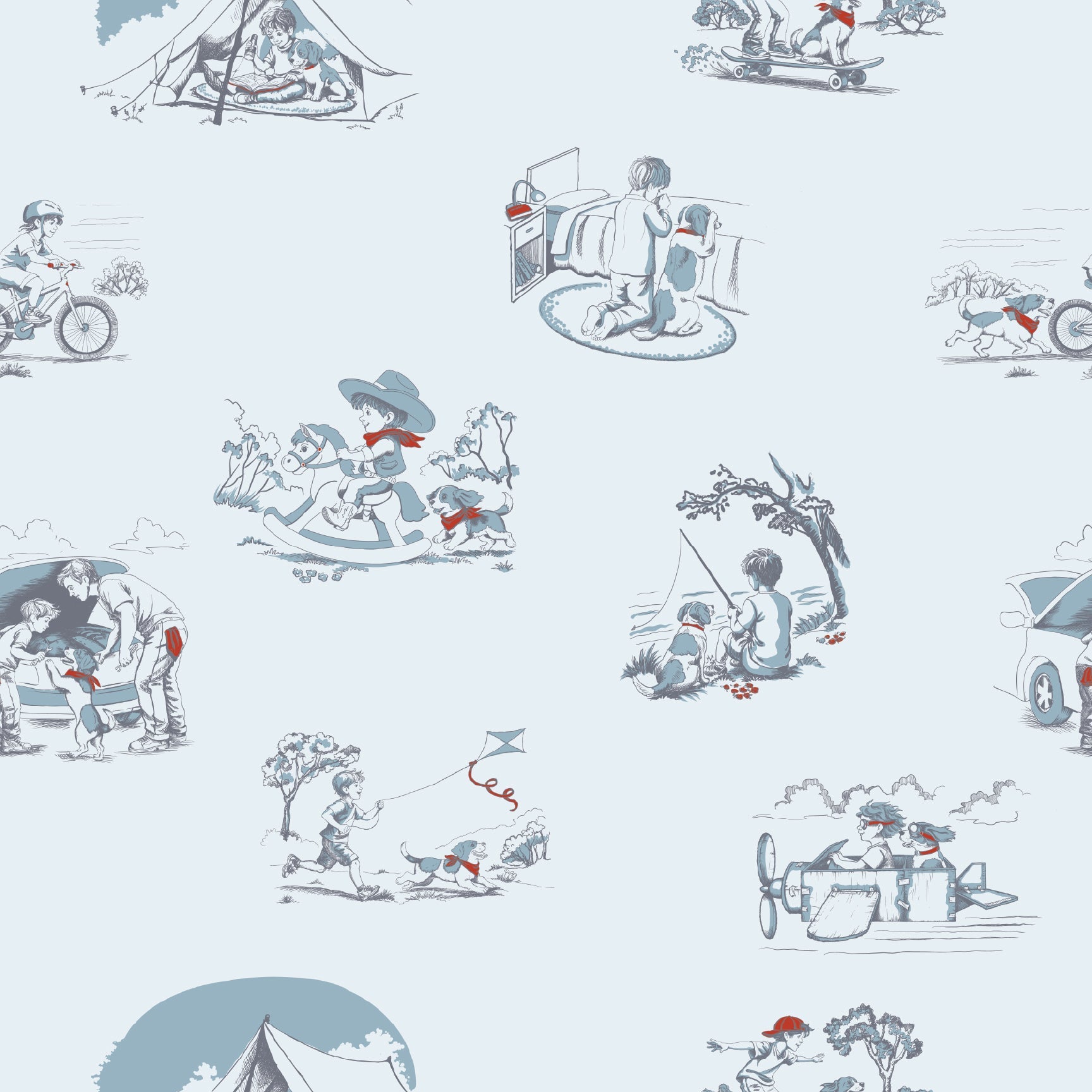 Warhol Wallpaper by DGSquare Pattern Design