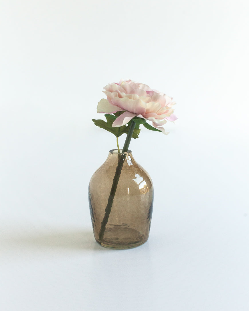 Haley Handblown Hammered Bud Vase-3