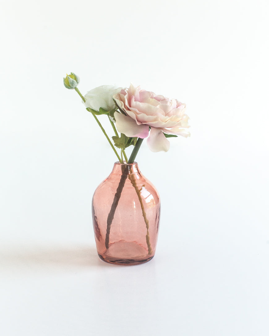 Haley Handblown Hammered Bud Vase-0